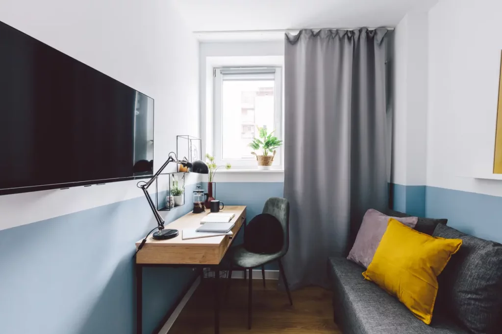 Un petit espace redécoré et optimisé par un architecte à Neuilly-sur-Seine.
