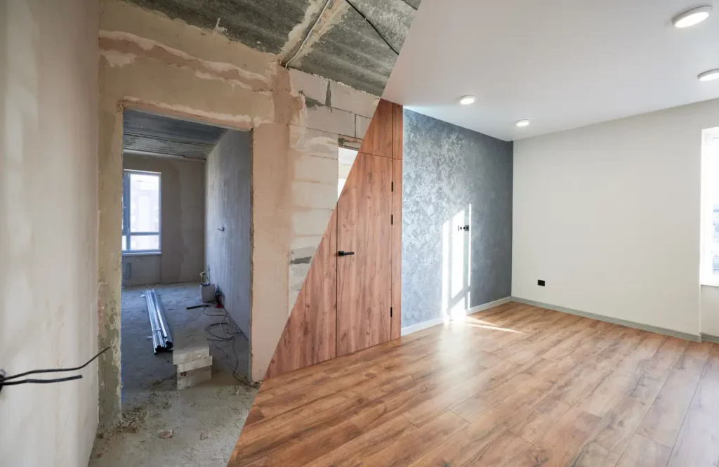 Avant-après d’une rénovation complète réalisée par un architecte à Hyères, révélant tout le potentiel du logement