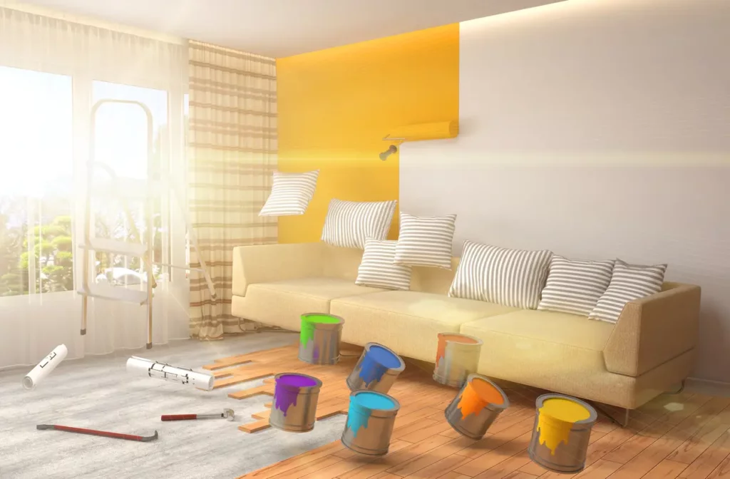 Architecte Menton : comparaison avant/après d’un intérieur rénové pour optimiser l’espace et la lumière naturelle.