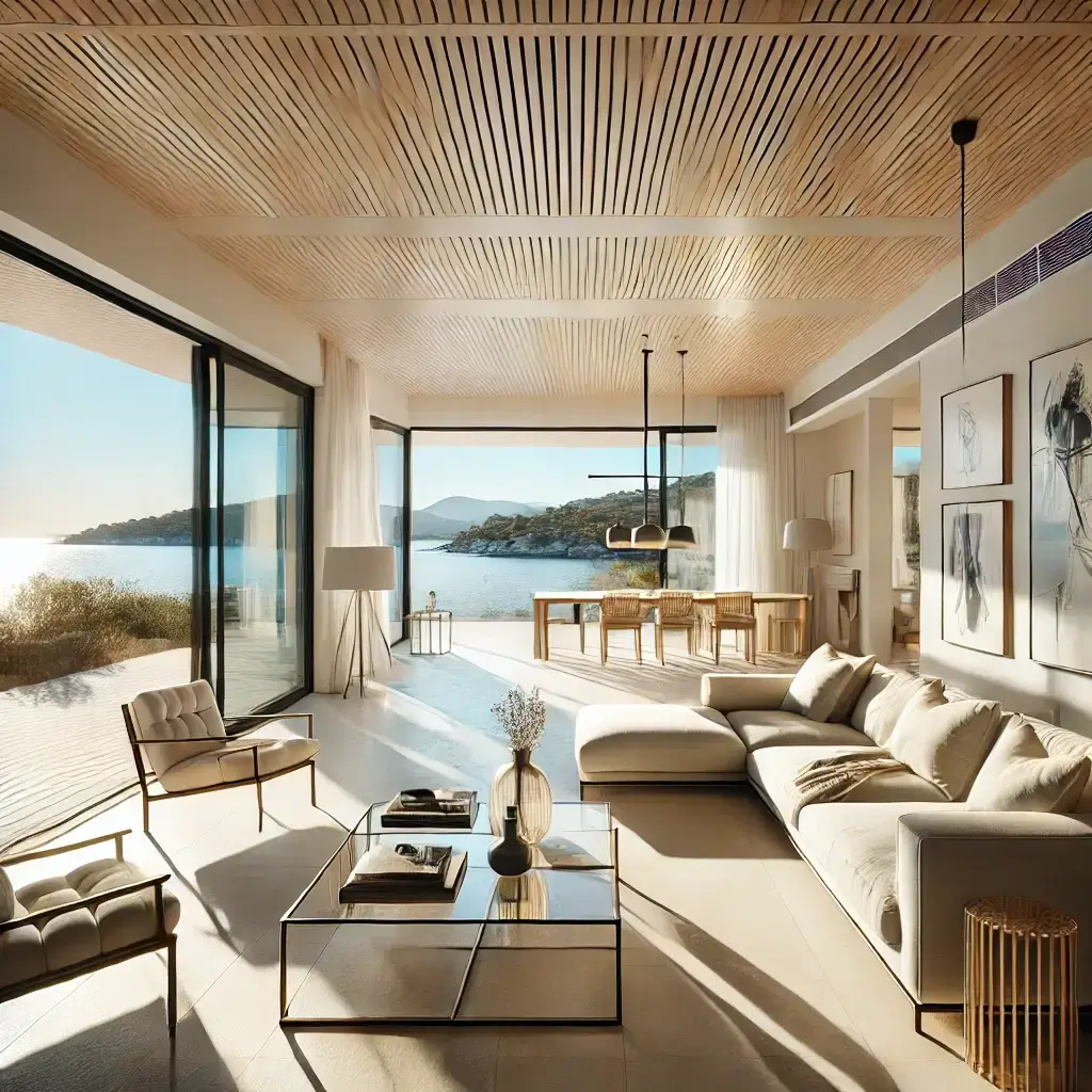 Photo d'un joli appartement style moderne, rénové par un architecte d'intérieur Saint-Tropez