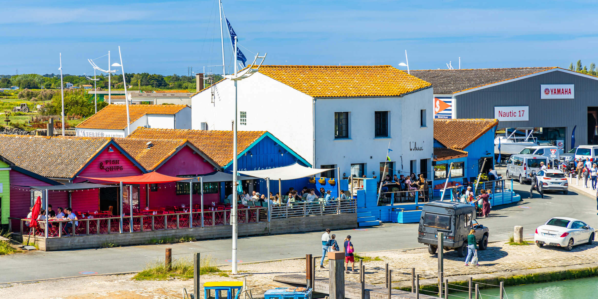 Vue sur le port du Château-d'Oléron, une commune parfaite pour trouver une maison à rénover île d'Oléron.