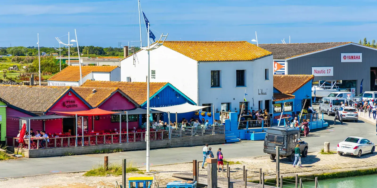 Vue sur le port du Château-d'Oléron, une commune parfaite pour trouver une maison à rénover île d'Oléron.