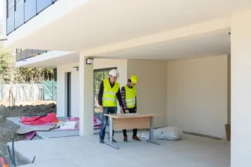 Un architecte Chambéry sur un chantier en train de concevoir un plan pour sa rénovation