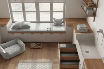 Un intérieur minimaliste et épuré fait par un architecte le blanc mesnil